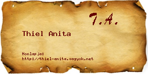 Thiel Anita névjegykártya